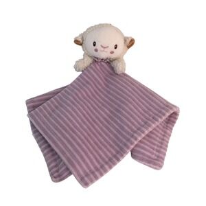 Purple Ribbed Lamb Lovey Security Blanket 13" Lavender Sheep Suzhou Megatex